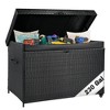 YOOCOZZ 230-Gallon Wicker Outdoor All-Weather Storage Deck Box - 4 of 4