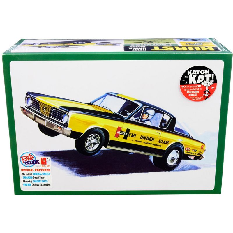Skill 2 Model Kit 1966 Plymouth Barracuda Funny Car "Hemi Under Glass" 1/25 Scale Model by AMT, 1 of 5