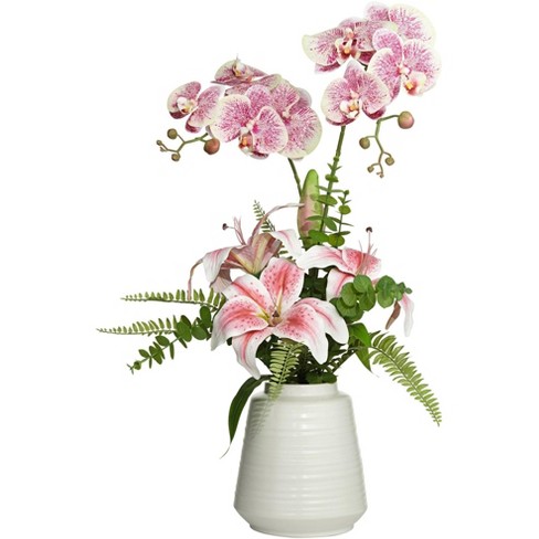 Dahlia Studios Pink Lily 29 High Faux Flowers In Vase Target