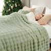 Cozy Bliss Bubble Faux Fur Throw Blankets, Plush Soft Thick Blanket for Sofa, Bedroom, Living Room - 3 of 4
