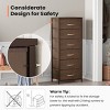 Pellebant Vertical Dresser for Bedroom 6 drawer Storage Tower Steel Frame Wood Top Easy Pull Non-woven Fabrics Drawer - 4 of 4
