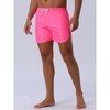 INSPIRE CHIC Men's Casual Lightweight Solid Color Elastic Waist Drawstring Summer Beach Board Shorts - 2 of 4