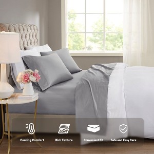 600 Thread Count Cotton Blend Deep Pocket Ultra Soft Fuzzy Sheet Set, Prime Bedding Sets for Bedroom, Cozy Winter Bedding for Luxury Decor Style, Machine Washable Fitted Sheet for Queen / King Size, Xmas Bedding - 1 of 4