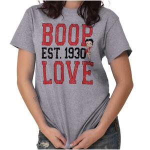 Vintage Cartoon Betty Boop Love 1930 Womens Graphic T Shirt Tees Brisco Brands - 1 of 2