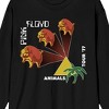 Pink Floyd Animals Tour '77 Crew Neck Long Sleeve Men's Black Tee - 2 of 3