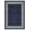 Modern Bordered Print Area Rug Living Room Washable Rug Indoor Bedroom Non-Slip Rug Soft Foldable Floor Carpet - 3 of 4