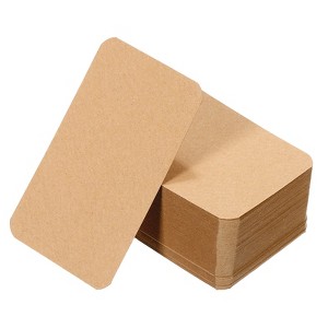 Unique Bargains Mini Blank Paper DIY Gift Craft Business Cards 100 Pcs - 1 of 4