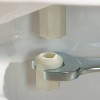 Never Loosens Round Open Front Commercial Plastic Toilet Seat White - Mayfair by Bemis - image 3 of 3