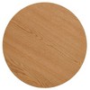 CENGHU Wood Round Dining Table for 4, Modern Farmhouse Kitchen Table, End Table with Wood Strip Base for Kitchen, Living Room, Dining Room - 4 of 4