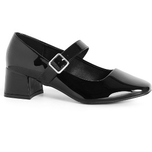 Women's Plus Size WIDE FIT Mary Jane Block Heel - black | CITY CHIC - 1 of 4