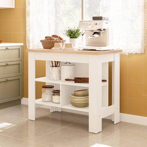 Kitchen island with seating and online drawers