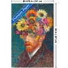 Trends International Reinders: Master Twist - Van Gogh Self Portrait Flowers Unframed Wall Poster Print White Mounts Bundle 22.375" x 34" - 3 of 4