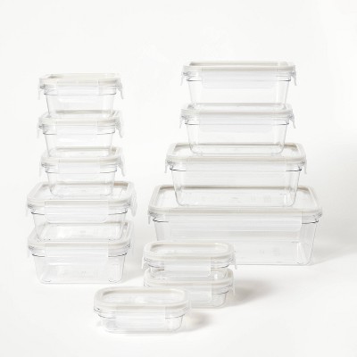 8pc (Set of 4) Glass Food Storage Container Set Clear - Figmint™