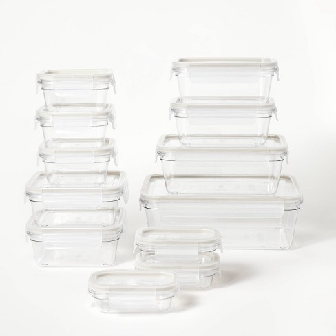 24pc (set Of 12) Tritan Plastic Food Storage Container Set With Lids ...