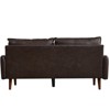 Modern Sofa Leather Couch with Wooden Legs for Living Room Office - 2 of 4