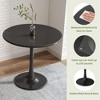 Anybear 24 Inch MDF Top and Steel Base Tulip Round Kitchen Table - 2 of 4