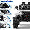 12V Kids Ride On Truck, Battery Powered Electric Car w/Remote, 3 Speeds, Spring Suspension, Headlights & Music for 3-8 - 2 of 4