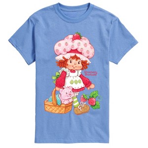 Men's - Strawberry Shortcake - Custard In Basket Short Sleeve Graphic T-Shirt - 1 of 2