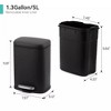 1.3Gal/5L Trash Can, Stainless Steel Trash Can with Recycling Bin - 4 of 4