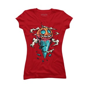 Junior's Design By Humans Halloween By anggatantama T-Shirt - 1 of 3