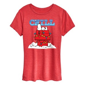 Women's - Peanuts - Snoopy Chill Short Sleeve Graphic T-Shirt - 1 of 4