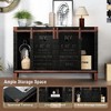 Hotraffy Farmhouse TV Stand for 55 inch TV with Cabinet - 3 of 4