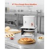 VEVOR Electric Pizza Dough Press Machine, 6 inch Pizza Pastry Press Plate, Stainless Steel Bread Presser with 100 Pcs Parchment Paper, Silver - 3 of 4