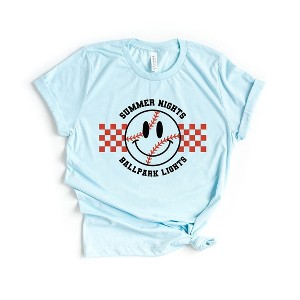 Simply Sage Market Women's Checkered Summer Nights Short Sleeve Graphic Tee - 1 of 4