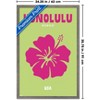 Trends International Reinders: Destinations - Destination Honolulu Framed Wall Poster Prints - 3 of 4