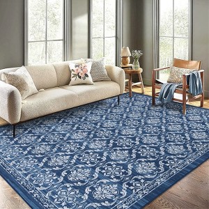 Modern Printed Washable Area Rug Non Slip Rug - 1 of 4
