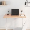 vidaXL Table Top Light Brown 31.5"x15.7"x(0.8"-1.6") Treated Solid Wood Live Edge - 3 of 4