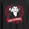 Men's - Disney Villains - Love Is Savage Long Sleeve Graphic T-Shirt - 2 of 4