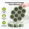 Prep Silicone Baby Food Freezer Tray with Clip-on Lid, 2oz x 10 Silicone Freezer Molds, BPA-Free Baby Food Storage - 3 of 4