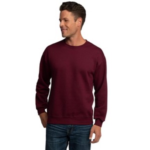 Fruit of the Loom Mens Eversoft Fleece Extended Sizes Crewneck Sweatshirts - 1 of 3