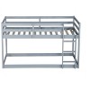 PAGED Twin over Twin Bunk Bed, Modern Wooden Bed Frame with Ladder and Guardrail, Loft Bed for Boy and Girl, Easy Assembly - 3 of 4