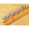 Alilang Elegant Silver-Tone Cascading Crystal Rhinestone Drop Earrings - 2 of 4