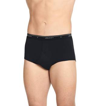 Men's 4-Pack Jockey Classic Collection Full-Rise Briefs Black/Blue/Grey  Heather