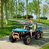 24V 2-Seater Kids Ride-On Dump Truck - Parent Remote Control, 4WD Power, Electric Dump Bed & Shovel, 6-Wheel Design for Ages 3+ - 2 of 4