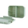 3 Sprouts Recycled Plastic Bento Box - Green - 3 of 4