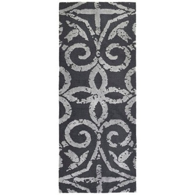 Simple Spaces Gray Gate Runner Rug, 21"x54" – Modern Lattice Pattern Hallway Accent in Soft Neutral Gray for Compact Indoor Spaces