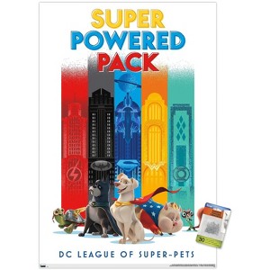 Trends International DC Comics Movie DC League of Super-Pets - Skyline Unframed Wall Poster Prints - 1 of 4