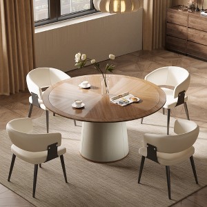 Luck Live 59.05 in. Medieval Modern Round Dining Table, suitable for 6-8 people - 1 of 4