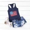 Simply Sage Market American Flag Smudged Racerback Tank - 3 of 3
