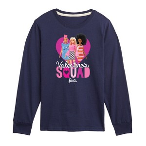 Boys' - Barbie - Valentine's Squad Long Sleeve Graphic T-Shirt - 1 of 4