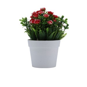 Unique Bargains Artificial Plants Little Orchid Grass Plastic 3.94"x3.94"x7.87" 1 Pcs - 1 of 4