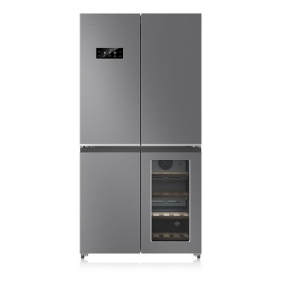 Whizmax 36 Inch Large Capacity French Door Refrigerator, 21 cu.ft Refrigerator with 4 Doors & Wine Cabinet