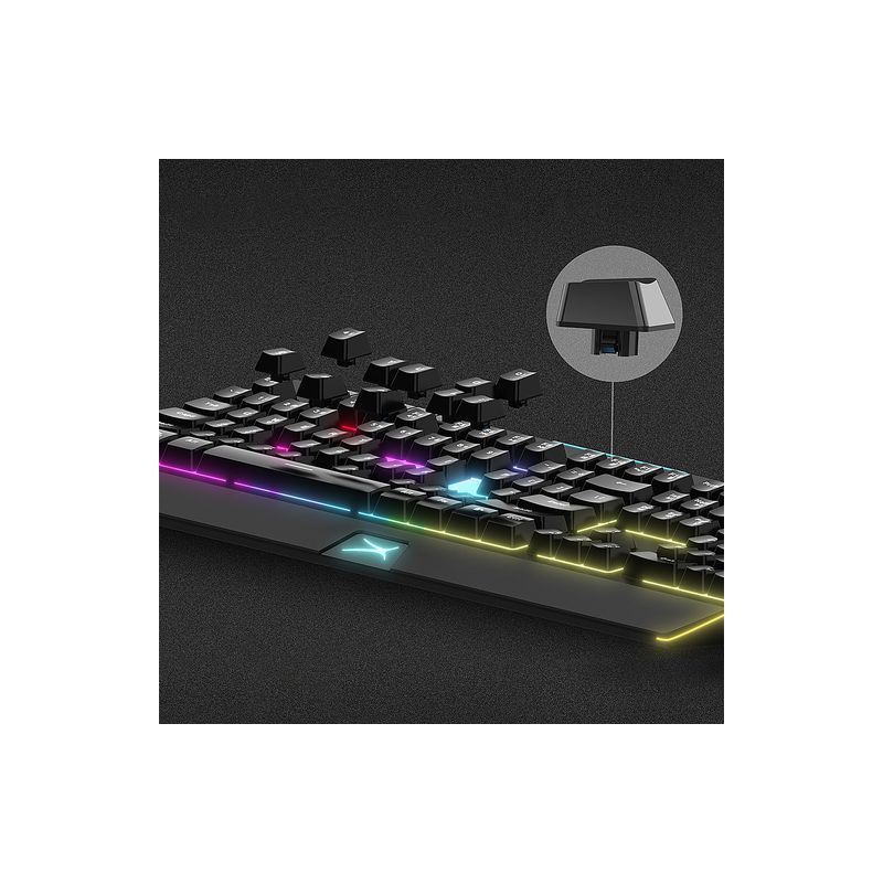 Altec Lansing MS350 Semi-Mechanical E-Sports Grade Quick Response RGB Gaming Keyboard - Multi-Color, 1 of 6