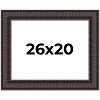 PosterPalooza | 3.5" Wide Ornate Brown Picture Frame - UV Acrylic, Backing Board, Hanging Hardware Included - 2 of 4