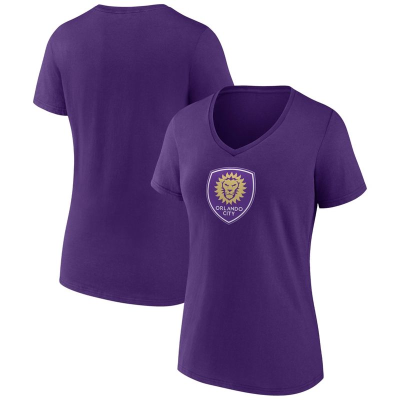 MLS Orlando City SC Women&#39;s V-Neck Top Ranking T-Shirt, 1 of 4