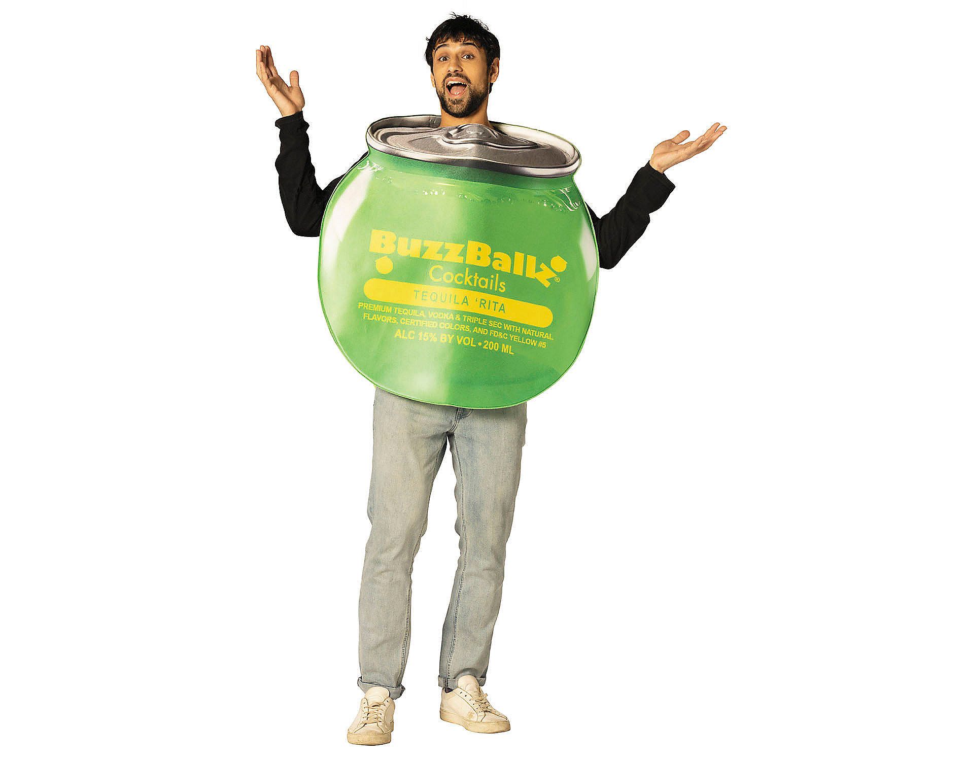 BuzzBallz Adult General Sizing Tequila Rita Halloween Costume Suit - Green One Size Fits Most